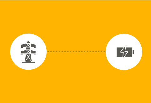Grafik eines Stand-alone-Batteriespeicherprojekts